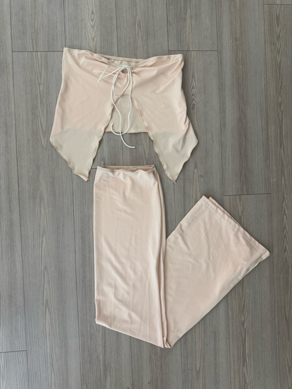Two-Piece  Set - Crop Top &  maxi skirt